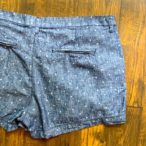 Old Navy Polka Dot Denim Shorts, Size 16 - Picture 6 of 7